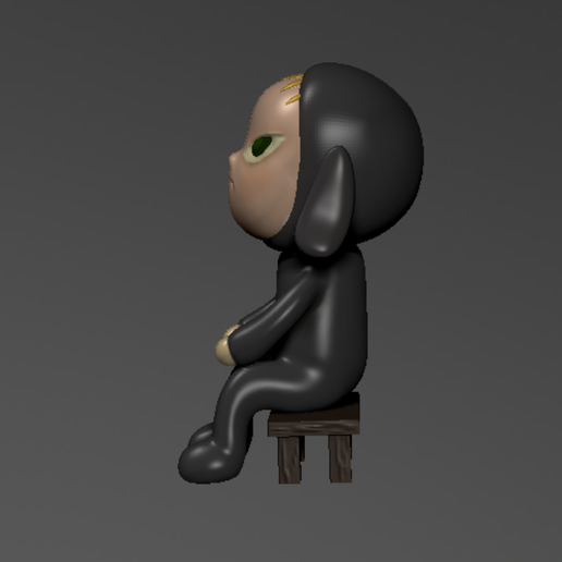 Sleepless Night doll 3D model