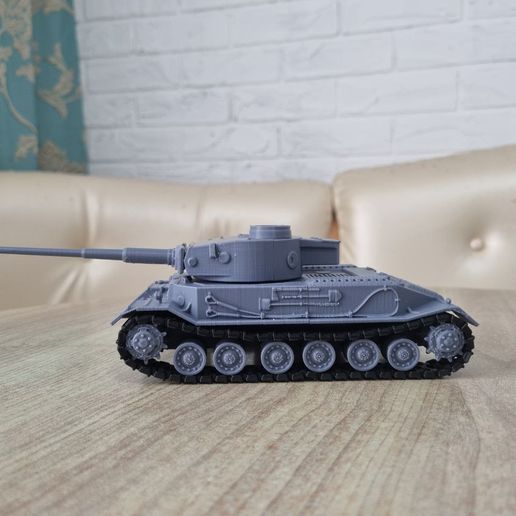 🐅 vk 45.01 , tiger p . german tank full ready to print・ 3D File