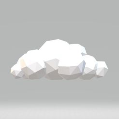 low_poly_cloud_v1-1.jpg Download free STL file Low Poly Cloud • 3D printing model, EngineerK