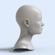 3.67.jpg 3 3D Head Face Female Character Women teenager portrait doll 3D Low-poly 3D model