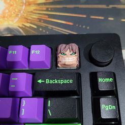 Titan Eren - Keycap 3D for mechanical keyboard - Attack on Titan - Shingeki no Kyojin