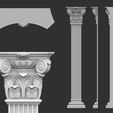 14-ZBrush-Document.jpg 90 classical columns decoration collection -90 pieces 3D Model