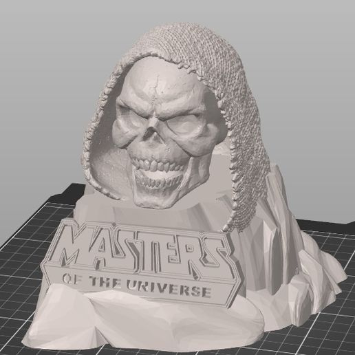 Skeletor 3D Bust – Detailed Display Model