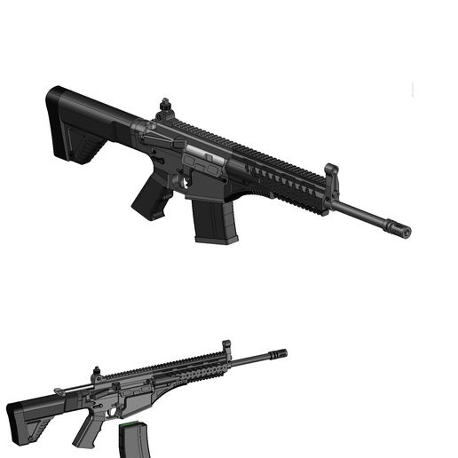 🔫 MPT 76 ASSAULT RIFLE MINIATURE・ STL File for 3D printing・Cults
