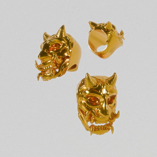5D x Eyecon Oni Ring - brass