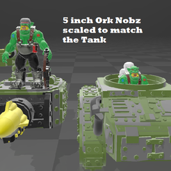 5-inch-Ork-Nobz-1.png 3D-Datei Custom 5 Zoll Ork Grot Tank mit 5 Zoll Ork Nobz kostenlos・Vorlage für den 3D-Druck zum herunterladen, The_Mod