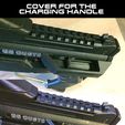 9-TIP-charging-cover.jpg UNW P90 styled Bullpup for the Tippmann 98 Custom Platinum edition (the picatinny rail version)