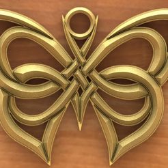 Celtic butterfly 1.1.JPG Fichier STL Papillon celtique 1・Objet pour impression 3D à télécharger