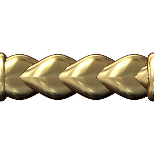 💫 Simple mirrored braided rope bead charm and bracelet spacer 3D print ...