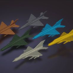 titolo.jpg Файл STL 1:200 Микоян-Гуревич МиГ-21・Дизайн 3D принтера для загрузки