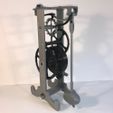 frontRight.jpg Galileo escapement clock spring driven all 3D printed