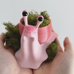Snail2.jpg 3D file Snail Pot・3D print design to download
