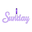 sunday1.stl STL file Sunday Pendant・3D printable model to download, Ayyaz166