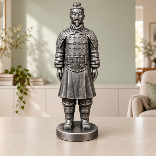 Terrakotta-Krieger – Skulptur, STL & 3MF, 4 Größen