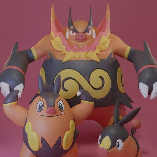 tepig-line-cults.jpg Pokemon - Tepig, Pignite y Emboar