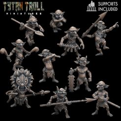 _JungleGoblins.jpg Файл 3D Jungle Goblin Bundle [Pre-Supported]・Шаблон для 3D-печати для загрузки