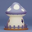 Mushroom-House-4.jpg Mushroom House 3D Printable STL Model