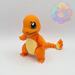 charmander_01_wm2.jpg Charmander - Pokémon Flexi Articulado (impresión en el lugar, sin soportes)