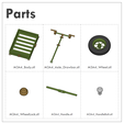 Parts.png WWII M3A4 Utility Hand Cart  [1/14 Scale | 6 Pieces]