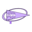 logo bleu.stl Aviron Bayonnais lamp rugby ball