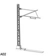 H0-Catenery-pole-A02-1.jpg [Escala ZM H0] Conjunto de pólos básicos de catenária Tipo:A01-A08 FDM