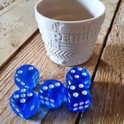 1.jpg Free STL file Gobelet perudo extension (dice cup)・Object to download and to 3D print, xavden