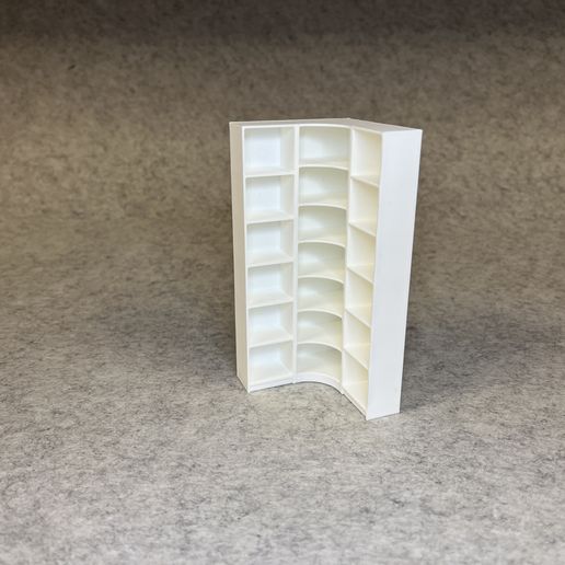 Dollhouse Ikea Billy corner shelf miniature 1:18