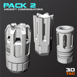 3DTAC_Compensators_Pack_2.png 3TAC / Airsoft Compensators / Pack-2 (3 Models Included)