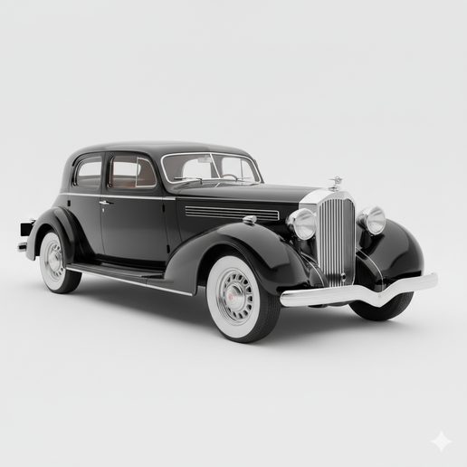 Packard Twelve 1:12 car STL, limousine STL, car trophy STL, 4x4 STL, roadster STL, stylized car STL, time attack car STL, parking lot diorama STL, rat rod STL, 90s JDM STL, van STL, drag car STL, wide fender car STL, body kit car STL, car garage STL, slot