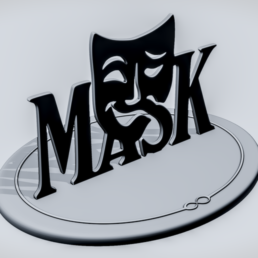 🎭 MASK Theater Word Sign・ STL File for 3D printing・Cults
