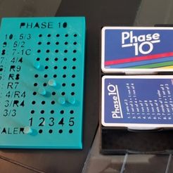 Picture.jpg Phase 10 Playing Card Holder and Pegboard