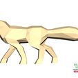 Polygon-Walking-Fox-7.jpg Polygon Walking Fox 3D printable model