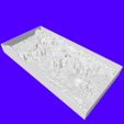 Map world 3D - Plane escala 1in200Mill jpg3.jpg Topographical map - flat relief 1 in 200 million