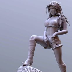 LadyTires-8.jpg 3D file Lady car・3D print design to download