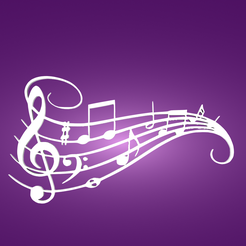 изображение_2022-05-12_150046413.png Decorative mural, wall decoration, notes and treble clef