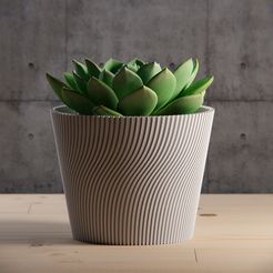 af03fafd-df20-4bf7-ae5b-bc33587af313.jpg Free 3D file Twisted flower pot・3D printing design to download