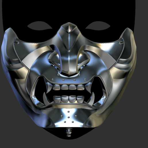 Screen Shot 2020-08-10 at 4.21.14 pm.png Descargar archivo OBJ GHOST OF TSUSHIMA - Ghost Mask - Fan art cosplay 3D print • Diseño para imprimir en 3D, 3DCraftsman
