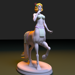 00.png Fichier STL Belle femme centaure・Objet pour imprimante 3D à télécharger