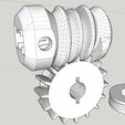 181105_Drive_Bl_Kardan_V5-02.jpg 3D-Datei E3D V6 Extruderkopf Montage mit Kardanwelle Direktantrieb kostenlos・3D-druckbares Objekt zum herunterladen