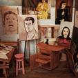 Artists-Room-Furniture-Collection_Miniature-9.png Taboret  | MINIATURE ARTIST ROOM FURNITURE COLLECTION