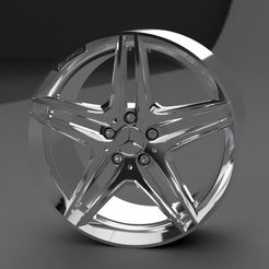 amg.jpg Mercedes 5 twin spoke amg wheels 1/18 1/24