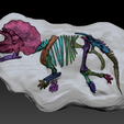 triceratops-1d.png Triceratops Fossil Rock - 3D скелет динозавра Трицератопса
