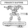 Project-Raptor-Block-One-Cover-OPR.jpg 28mm Project Raptor Fast Attack Combat Walker-Raptor A