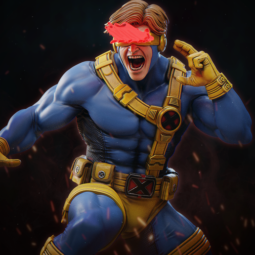 👾 Cyclops X-Men・ 3D File for ・Cults
