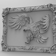 Eagle framed-3.png Eagle framed wall art 3d stl models for artcam and aspire