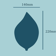 size2.png Hydrangea Leaf - Molding Arrangement EVA Foam Craft