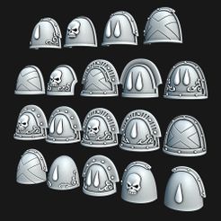 Small-pads.jpg Файл 3D Плечевые накладки компании BA Company・3D модель для печати скачать