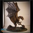 Rath_FDM_Print02.jpg Dragon diorama based on Rathalos from monster hunter
