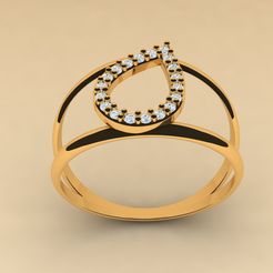 1.jpg Archivo STL Anillo lágrima 006・Modelo imprimible en 3D para descargar