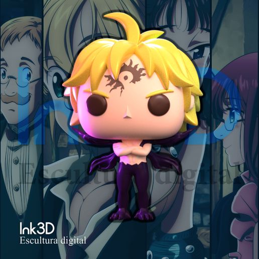 Custom pop / Meliodas assault mode - 3D model önizlemesi